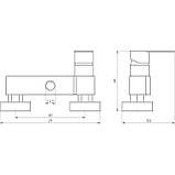 Змішувач для душа TOPAZ SARDINIA TS 08718-H19 Baumar - Завжди Вчасно, фото 4