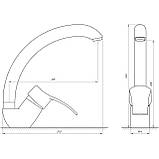 Змішувач для кухні Globus Lux QUEENSLAND GLQU-0203S латунь на гайці(картридж Sedal) Baumar - Завжди Вчасно, фото 5
