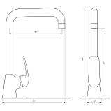 Змішувач для кухні Globus Lux Koln GLK-0203L Baumar - Завжди Вчасно, фото 5