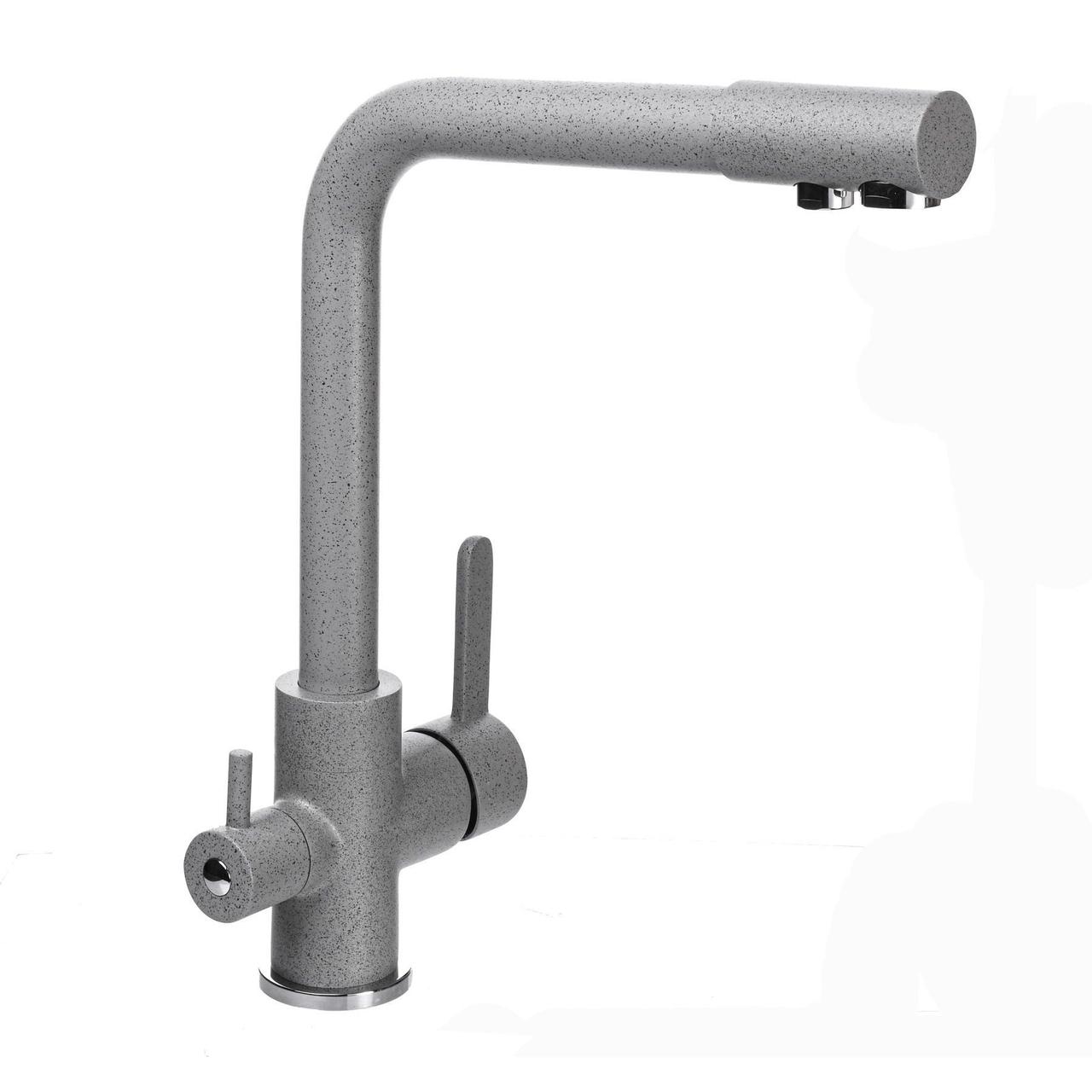 Змішувач для кухні під осмос Globus Lux LAZER GLLR-0444-2-ARENA Baumar - Завжди Вчасно, фото 1