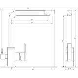 Змішувач для кухні під осмос Globus Lux LAZER GLLR-0100-8-STSTEEL Baumar - Завжди Вчасно, фото 6
