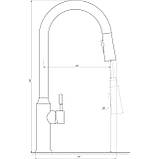 Змішувач для кухні Globus Lux ALPEN SBT1-2033 Baumar - Завжди Вчасно, фото 5