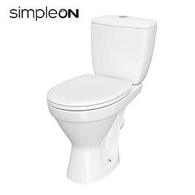 Компакт Cersanit 704 CERSANIA SIMPLEON 011 3/6 з дюропластовою кришкою LIFT Baumar - Завжди Вчасно