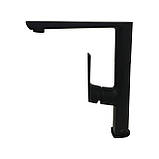 Змішувач для кухні TOPAZ LEXI TL 21401-H57-BB на гайці,Чорний мат.,шланги TAQ-M1055,D25 Baumar - Завжди Вчасно, фото 3