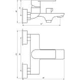 Змішувач для ванни Globus Lux Niagara GLN-0102N Baumar - Завжди Вчасно, фото 6