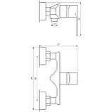 Змішувач для душу Globus Lux Niagara GLN-0105N Baumar - Завжди Вчасно, фото 5