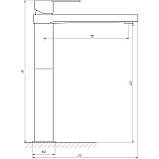 Змішувач для умивальника TOPAZ SARDINIA TS 08223-H20-BB Baumar - Завжди Вчасно, фото 5