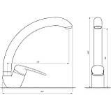 Змішувач для кухні Globus Lux Koln GLK-0103S Baumar - Завжди Вчасно, фото 5