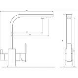Змішувач для кухні під осмос Globus Lux LAZER GLLR-0111-10- BB Baumar - Завжди Вчасно, фото 5
