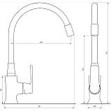 Змішувач для кухні Globus Lux Laguna GLA-0203SL-SB Baumar - Завжди Вчасно, фото 3