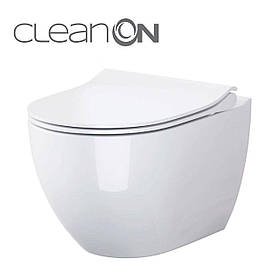 CET В246 ZEN CLEAN ON підвісний з кришкою дюропласт ліфт SLIM PL Baumar - Завжди Вчасно