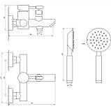 Змішувач для ванни Globus Lux ALPEN SBT1-102NE-BB Baumar - Завжди Вчасно, фото 6