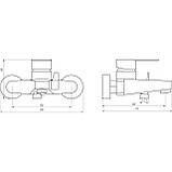 Змішувач для ванни Globus Lux MAIN SM-102N Baumar - Завжди Вчасно, фото 5