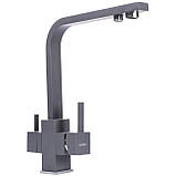 Змішувач для кухні під осмос Globus Lux LAZER GLLR-0111-3-TITANIUM Baumar - Завжди Вчасно, фото 2