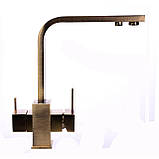 Змішувач для кухні під осмос Globus Lux LAZER GLLR-0111-9-BRONZE Baumar - Завжди Вчасно, фото 2