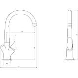 Змішувач для кухні під осмос Globus Lux LAZER GLLR-0222-2-ARENA Baumar - Завжди Вчасно, фото 5