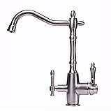 Змішувач для кухні під осмос Globus Lux LAZER GLLR-1000-8-STSTEEL Baumar - Завжди Вчасно, фото 2