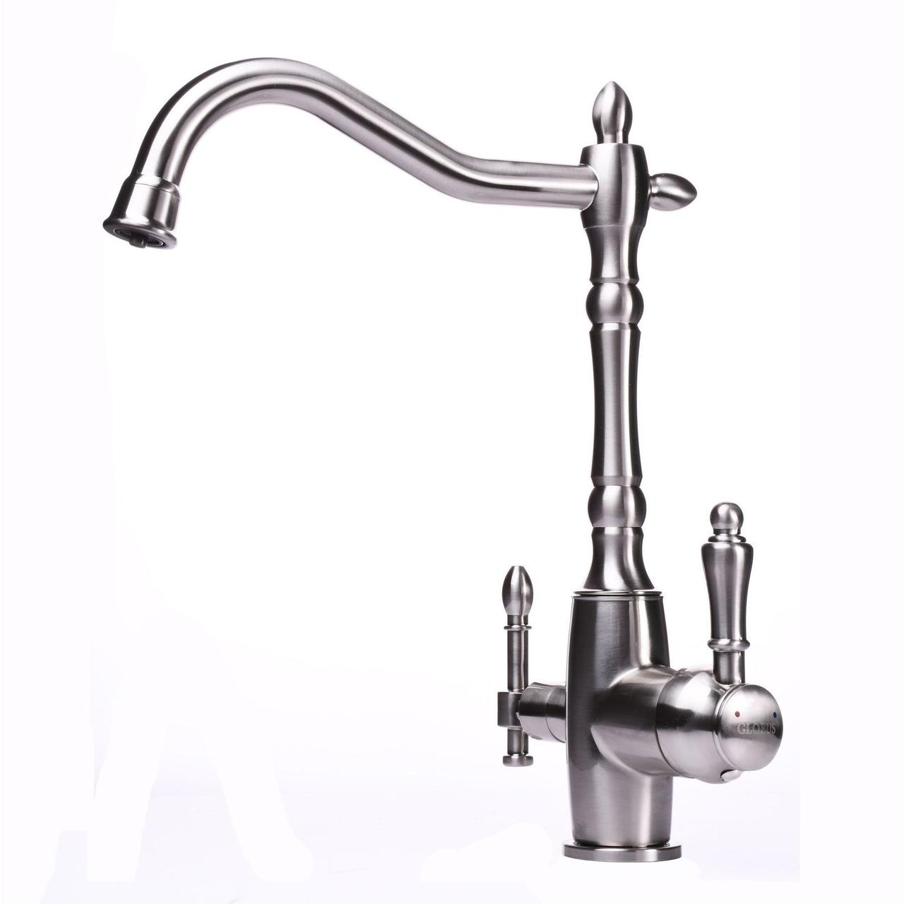 Змішувач для кухні під осмос Globus Lux LAZER GLLR-1000-8-STSTEEL Baumar - Завжди Вчасно, фото 1