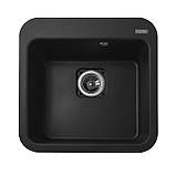 Гранітна мийка Globus Lux BARBORA чорний металік 510х510мм-А0001 Baumar - Завжди Вчасно, фото 2