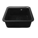 Гранітна мийка Globus Lux BARBORA чорний металік 510х510мм-А0001 Baumar - Завжди Вчасно, фото 6