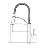 Змішувач для кухні TOPAZ SARDINIA TS 8818-BL Baumar - Завжди Вчасно, фото 4