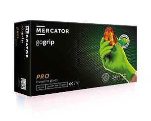 Надміцні нітрилові рукавички POWERGRIP GREEN (GOGRIP), фото 1