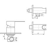 Змішувач гігієнічний TOPAZ BARTS TB-G 07735-H36 Baumar - Завжди Вчасно, фото 4