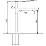 Змішувач для умивальника TOPAZ ODISS TO 18221-H52, Шланги TAQ-M1055 Baumar - Завжди Вчасно, фото 5