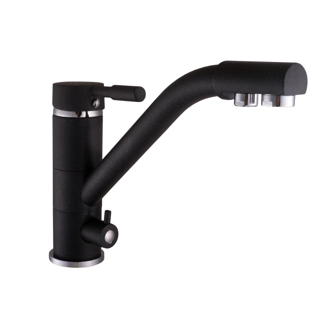 Змішувач для кухні під осмос Globus Lux LAZER GLLR-0555-1-ONIX Baumar - Завжди Вчасно, фото 1