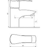 Змішувач для умивальника Globus Lux QUEENSLAND GLQU-0101 латунь(картридж Sedal) Baumar - Завжди Вчасно, фото 5