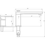 Змішувач для ванни TOPAZ SARDINIA TS 08111-H19-BB Baumar - Завжди Вчасно, фото 2