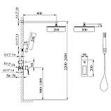 Душова система вбудована TOPAZ LEXI TLG 21205-H57-BL Baumar - Завжди Вчасно, фото 7