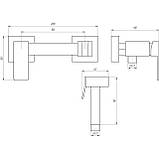 Змішувач гігієнічний Globus Lux Niagara GLN-5-106MIX-BB Baumar - Завжди Вчасно, фото 5