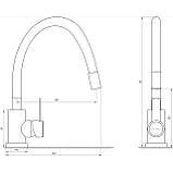 Змішувач для кухні Globus Lux WIEN SUS2-203SG Baumar - Завжди Вчасно, фото 4