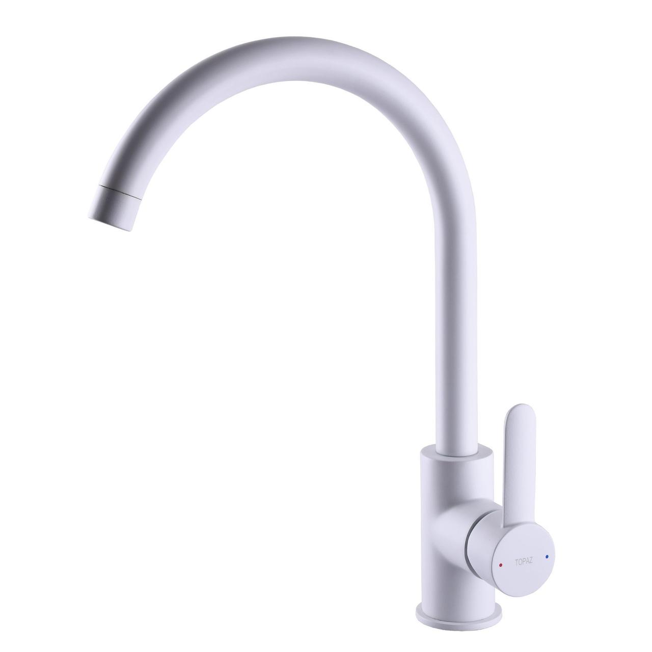 Змішувач для кухні TOPAZ CORSICA TC 8809-H48-W-S Baumar - Завжди Вчасно, фото 1