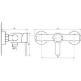 Змішувач для душу Globus Lux WIEN SBT2-105 Baumar - Завжди Вчасно, фото 5