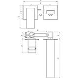 Змішувач для умивальника TOPAZ ODISS TO 18235-H66-BL Baumar - Завжди Вчасно, фото 7