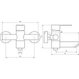 Змішувач для ванни Globus Lux RING SR-102N Baumar - Завжди Вчасно, фото 6