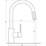Змішувач  для кухні під осмос TOPAZ CORSICA TC-8801-H39 Baumar - Завжди Вчасно, фото 6