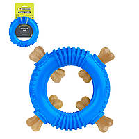 Игрушка для собак Bronzedog SMART мотивационная Ринг 16 х 3 см синий
