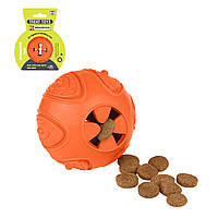 Игрушка для собак Bronzedog SMART мотивационная Мяч 7 х 9 см оранжевый