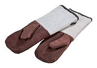 Перчатки для духовки Martellato кожаные с длинным рукавом 450х150 мм GL 2