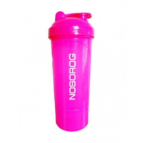 Шейкер Nosorog Smart Shake 2-х компонентний, 350 мл, Pink