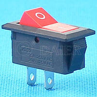 Перемикач Daier KCD3-8-101 RD, ON-OFF, 2pin, 15A 250VAC