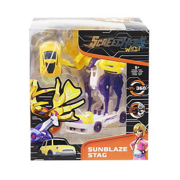 Машинка-трансформер SCREECHERS WILD! S4 L2 - Санблейз Стег EU685202 G-Rich