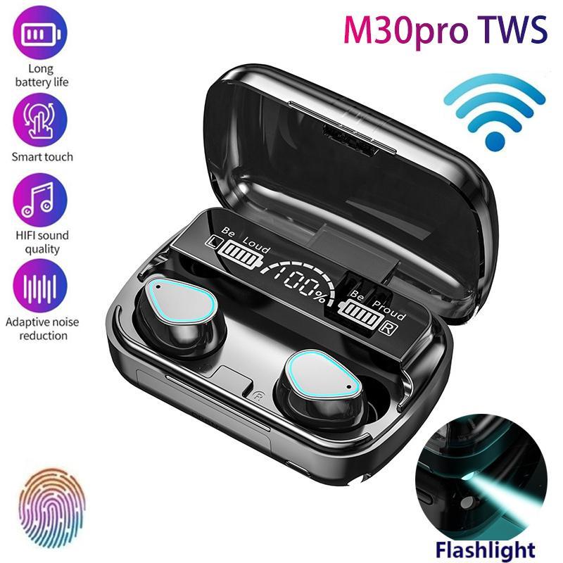 Бездротові навушники M30 Pro HD Stereo Heavy Bass TWS Wireless Bluetooth Headphone