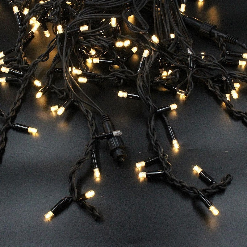 Гірлянда Xmas LED 200 3.3Line Short curtain Бурульки/Бахрома WW-2 10х1.5м теплий білий зі з'єднувачем