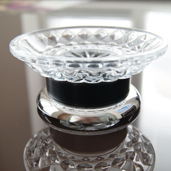 Кругла мильниця скло прозоре KUGU Versace Freestand, фото 1