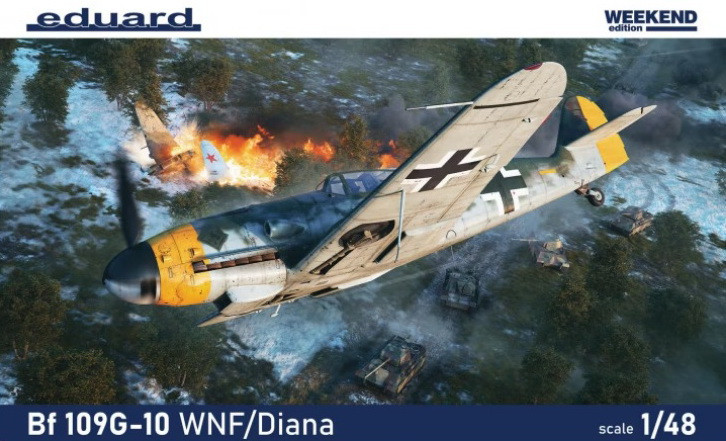 Пластикова модель 1/48 Eduard 84182 Німецький багатоцільовий літак Bf 109G-10 WNF/ Diana
