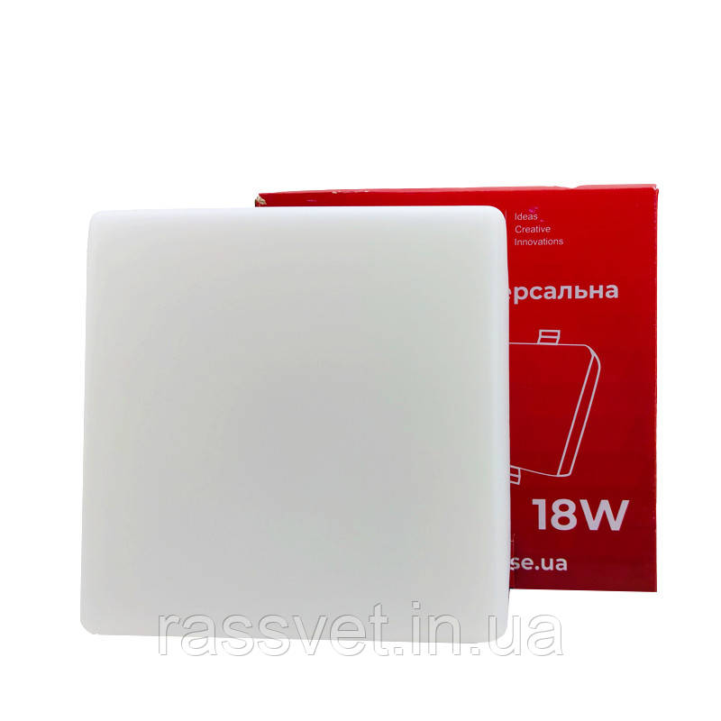 LED-панель універсальна Квадратна 6500К 18 Вт 1400 Лм